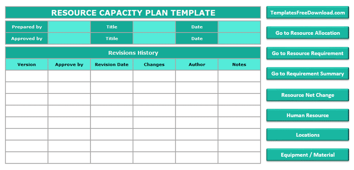 Resource Capacity Planning Template Excel Capacity Planner